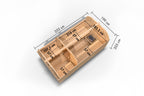 Barrel Sauna Quadro 3" 4 personen + 9 kW kachel - Sauna Service