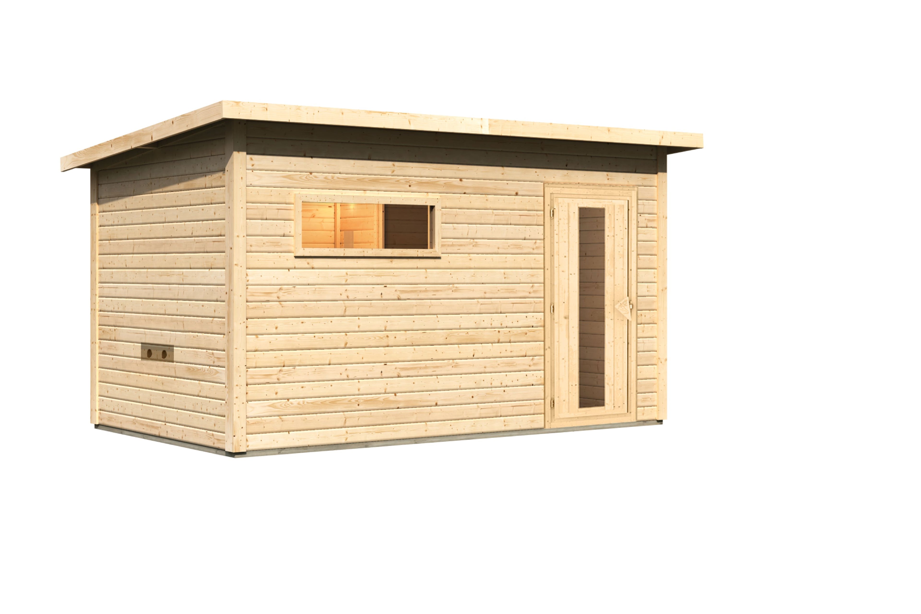 tuinsauna "Sauna House Hytti 6" met voorruimte, 5 personen, natuurlijk, zonder kachel - Sauna Service