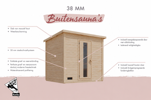 tuinsauna "Sauna House Hytti 6" met voorruimte, 5 personen, natuurlijk, zonder kachel - Sauna Service