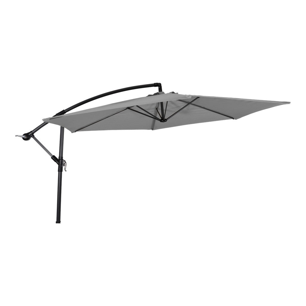 Zweefparasol Gemini grijs Ø3mtr - Sauna Service