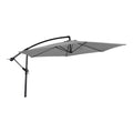 Zweefparasol Gemini grijs Ø3mtr - Sauna Service