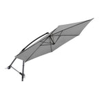 Zweefparasol Gemini grijs Ø3mtr - Sauna Service
