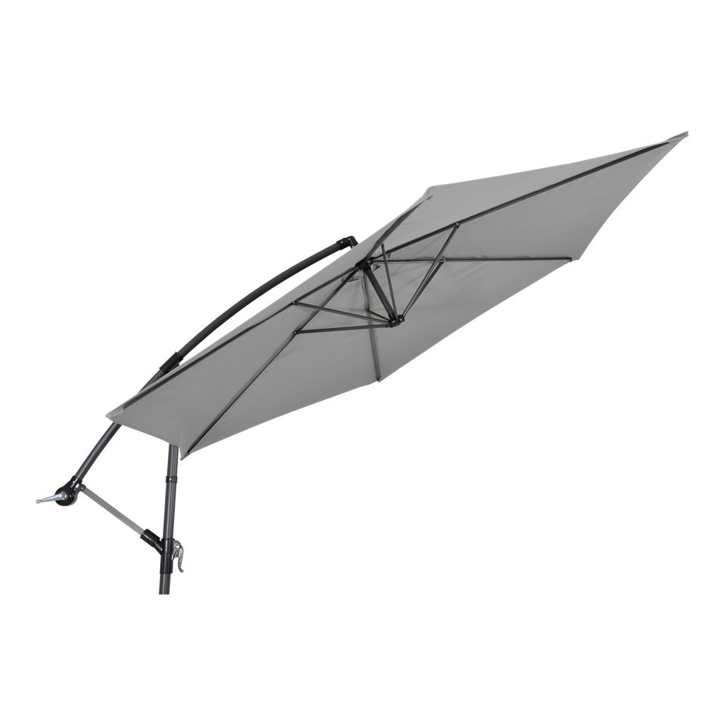 Zweefparasol Gemini grijs Ø3mtr - Sauna Service