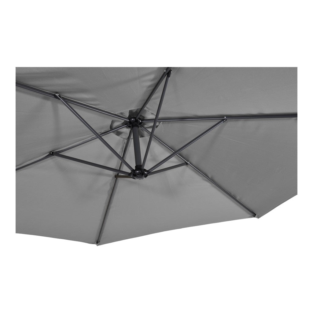 Zweefparasol Gemini grijs Ø3mtr - Sauna Service