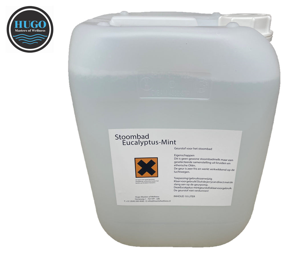 HUGO stoombadgeurstof Eucalyptus-Mint -10 Liter - Sauna Service