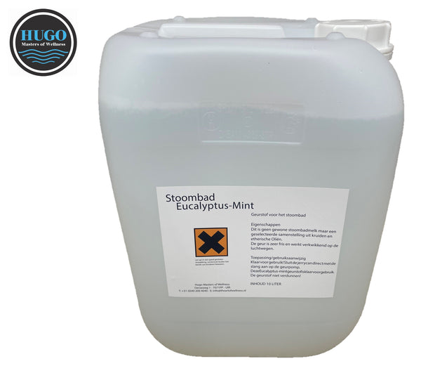 HUGO stoombadgeurstof Eucalyptus-Mint -10 Liter - Sauna Service