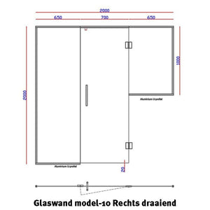Glaswand Model 10 - Sauna Service