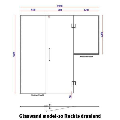 Glaswand Model 10 - Sauna Service