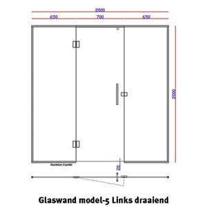 Glaswand Model 5 - Sauna Service