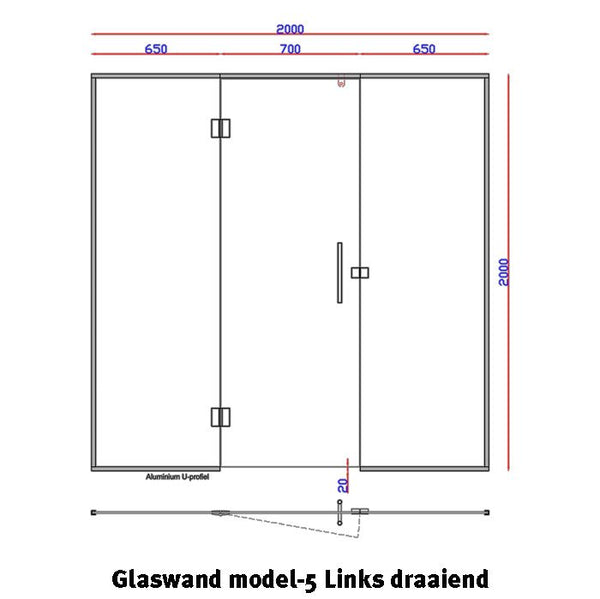 Glaswand Model 5 - Sauna Service