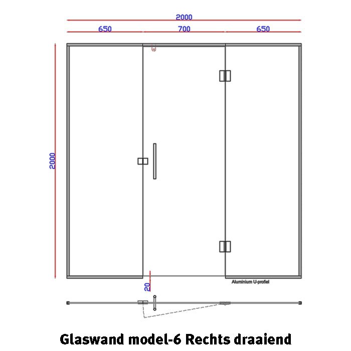 Glaswand Model 6 - Sauna Service