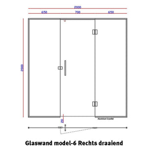 Glaswand Model 6 - Sauna Service