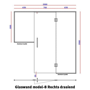 Glaswand Model 8 - Sauna Service