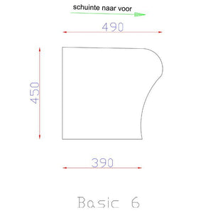 HUGO spa-module Basic 6 (Recht) - Sauna Service