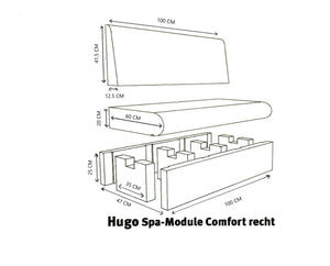 HUGO spa-module Comfort (Recht)