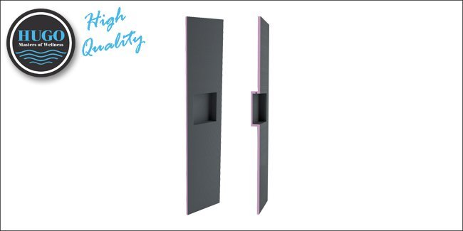HUGO nis-plaat 2600x600 voor 2 cm plaat - Sauna Service