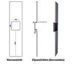 HUGO nis-plaat 2600x600 voor 2 cm plaat - Sauna Service