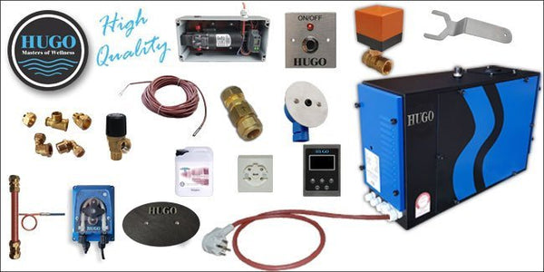 HUGO Stoomgenerator SB-60 230 Volt 6.0kW Complete Set! - Sauna Service