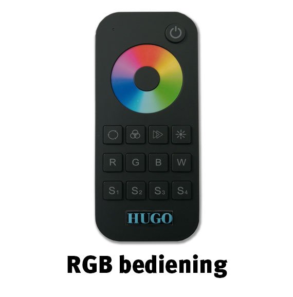 LED RGB bediening met drukknoppen - Sauna Service
