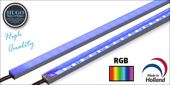 RGB LED kleurenverlichting voor de sauna 2m