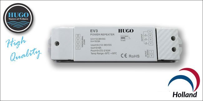 RGB versterker RGB 12 volt max 216 watt - Sauna Service