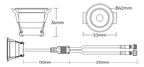3W RGB LED Spotlight - Sauna Service