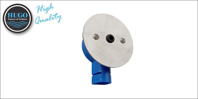 RVS afdekplaatje met inbouwdoos voor temperatuursensor stoomgeneratoren