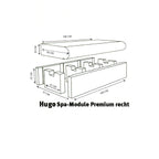 HUGO spa-module Premium (Recht) - Sauna Service