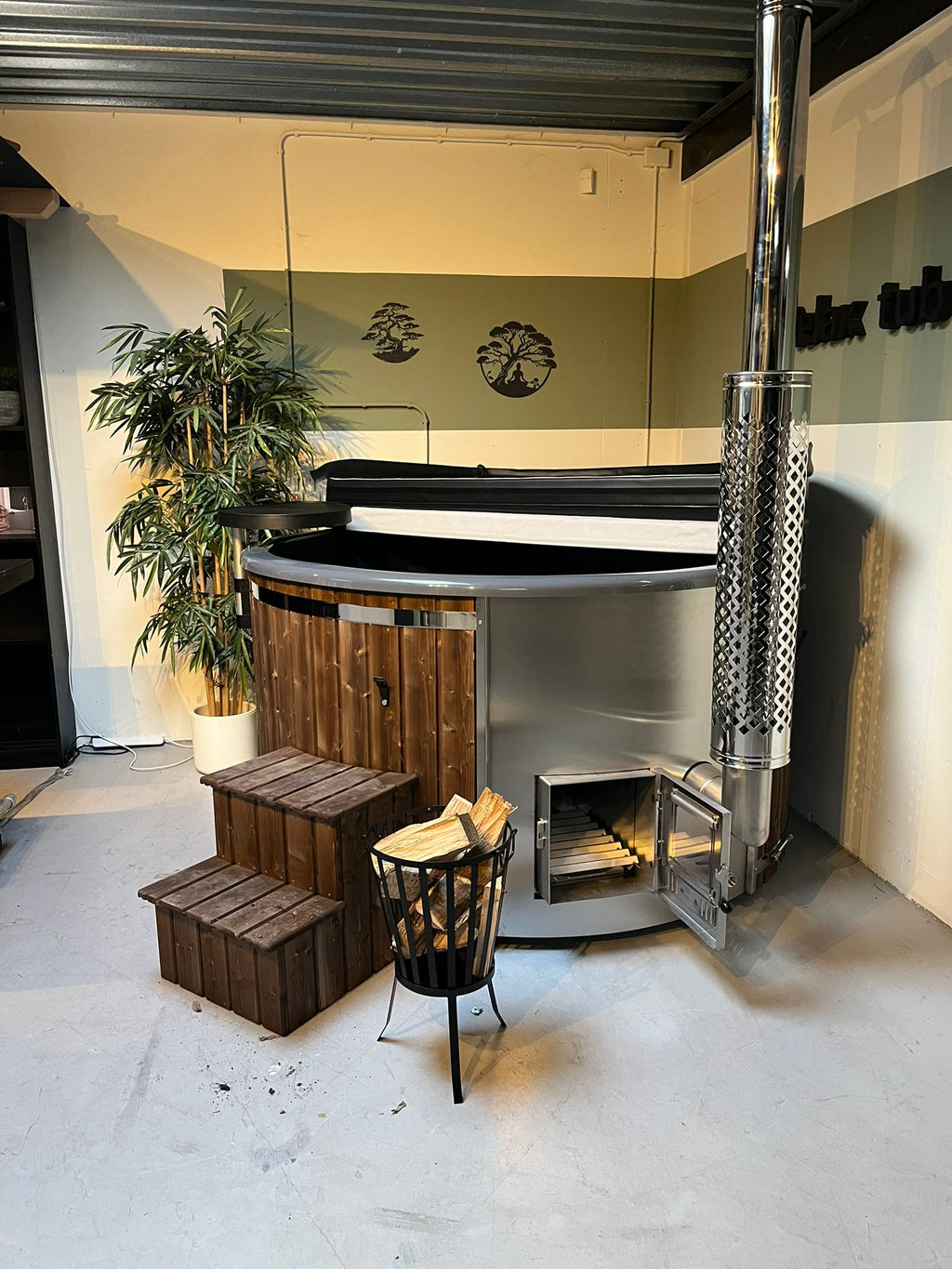 Hottub met geïntegreerde kachel - Sauna Service