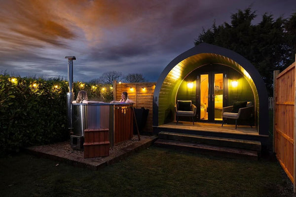 Hottub met geïntegreerde kachel