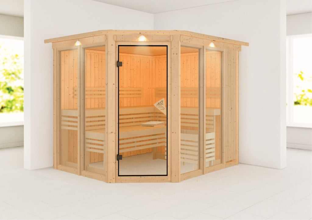 Design Sauna "Sauna Ainur" voor 5 personen, zonder kachel, met dak. - Sauna Service