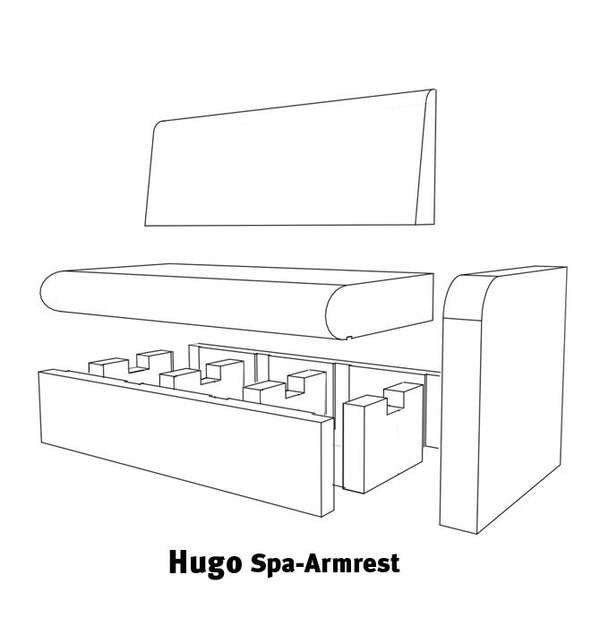 HUGO spa-module armleuning - Sauna Service