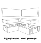 HUGO spa-module Comfort (Hoek 90°) - Sauna Service