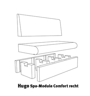 HUGO spa-module Comfort (Recht) - Sauna Service