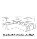 HUGO spa-module Premium (Hoek 90°) - Sauna Service
