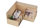 tuinsauna "Sauna House Paradise" met voorkamer, 5 personen, zonder kachel