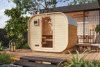 Barrel Sauna Quadro 1 Plus" voor 3-4 personen zonder oven - Sauna Service