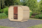 Barrel Sauna Quadro 1 Plus" voor 3-4 personen zonder oven - Sauna Service