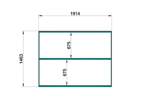 Barrel Sauna Quadro 1 Plus" voor 3-4 personen zonder oven - Sauna Service