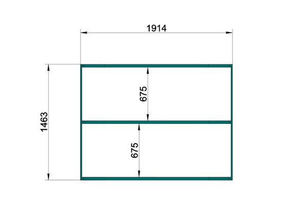 Barrel Sauna Quadro 1 Plus" voor 3-4 personen zonder oven - Sauna Service