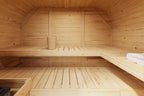 Barrel Sauna Quadro 1 Plus" voor 3-4 personen zonder oven - Sauna Service